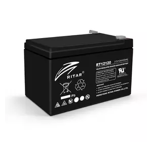 Акумуляторна батарея AGM RITAR RT12120B, Black Case, 12V 12.0Ah (151х98х 95 (101) ) Q4