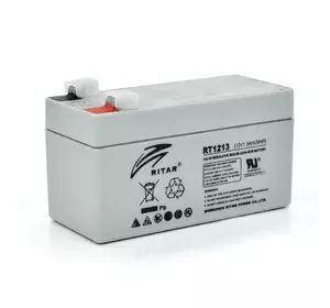 Акумуляторна батарея AGM RITAR RT1213, Black Case, 12V 1.3Ah  ( 98 х 44 х 53 (59) ) Q20