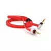 Кабель AUX Sony Audio DC3.5 тато-тато 1.0м, CCA Stereo Jack, (плоский) Red cable, OEM
