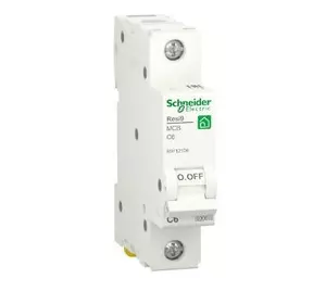 Автоматичний вимикач Schneider RESI9 6А, 1P, крива, 6кА