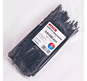 Хомуты пластиковые CARLIFE 3,6x200 мм Черные
