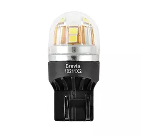 Лампа светодиодная Brevia S-Power W21/5W 330Lm 15x2835SMD 12/24V CANbus, 2шт.