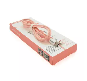 Кабель iKAKU KSC-723 GAOFEI PD60W smart fast charging cable (Type-C to Lightning), Pink, довжина 1м, BOX