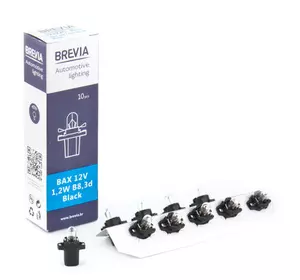 Галогенная лампа BREVIA B8.3d BAX Black 12V 1.2W 12322C