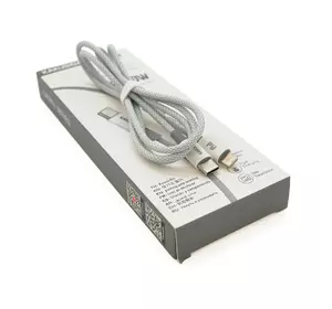 Кабель iKAKU KSC-723 GAOFEI PD60W smart fast charging cable (Type-C to Lightning), Silver, довжина 1м, BOX