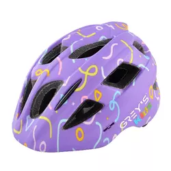 Велосипедный шлем детский GREY'S фиолетовый мат., M