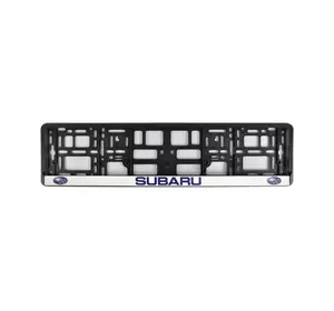 Рамка номера CarLife для Subaru черный пластик (NH012)