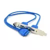 Планка розширення USB 3.0, на задню панель 2port, OEM Планка розширення USB 3.0, на задню панель 2port, OEM