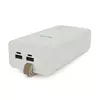 PowerBank Bunsey BY-40 30000mAh, Input:MicroUSB+Type-C, Output:2USB/Type-C, QC22.5W/PD20W, White PowerBank Bunsey BY-40 30000mAh, Input:MicroUSB+Type-C, Output:2USB/Type-C, QC22.5W/PD20W, White