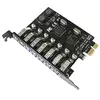 Контролер PCI-Е => USB 3.0, 7 портів, 5Gbps, BOX Контролер PCI-Е => USB 3.0, 7 портів, 5Gbps, BOX