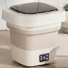 Пральна машина H576 MINI B, складана, 9л, 12В, 25Вт, 1.2кг, LED-індикатор, електронне керування, 29,5*29,5(14.5)мм, пластик, бежевий Пральна машина H576 MINI B, складана, 9л, 12В, 25Вт, 1.2кг, LED-індикатор, електронне керування, 29,5*29,5(14.5)мм, пластик, бежевий