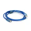 Кабель USB 2.0 RITAR AM / BM, 1.5m, 1 ферит, прозорий синій Q250 Кабель USB 2.0 RITAR AM / BM, 1.5m, 1 ферит, прозорий синій Q250