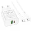 Набір BOROFONE BA88A СЗУ USB+Type-C+ кабель Type-C, PD20W+Q3.0, 1м, White, Blister Набір BOROFONE BA88A СЗУ USB+Type-C+ кабель Type-C, PD20W+Q3.0, 1м, White, Blister
