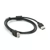 Подовжувач USB 2.0 AM/AF, 1,0m, 1 ферит, чорний, Пакет Q500 Подовжувач USB 2.0 AM/AF, 1,0m, 1 ферит, чорний, Пакет Q500