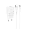 Набір СЗУ 110-240V HOCO C96A+ кабель Type-C, 1xUSB, 2.1A, кабель 1м, White, Blister Набір СЗУ 110-240V HOCO C96A+ кабель Type-C, 1xUSB, 2.1A, кабель 1м, White, Blister