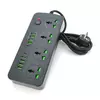 Мережевий фільтр  Т25, 4 розетки + 8 USB + 2 PD, 2 м, перетин 3х0, 75мм, 3000W, Black, Box Мережевий фільтр  Т25, 4 розетки + 8 USB + 2 PD, 2 м, перетин 3х0, 75мм, 3000W, Black, Box