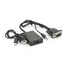 Конвертер HDMI (мама) на VGA(тато) 10cm + AUDIO, Black, 4K/2K, Blister Q200 Конвертер HDMI (мама) на VGA(тато) 10cm + AUDIO, Black, 4K/2K, Blister Q200