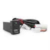 Flush-mounted car charger 38W-L01T03-Fuse, PD+QC, Type-C: 20W, USB: 18W, soldering wire kit with fuse, 33x22x58mm, Black Flush-mounted car charger 38W-L01T03-Fuse, PD+QC, Type-C: 20W, USB: 18W, soldering wire kit with fuse, 33x22x58mm, Black