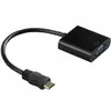 Конвертер mini HDMI (тато) на VGA (мама) 30cm, Black, 4K / 2K, Пакет Конвертер mini HDMI (тато) на VGA (мама) 30cm, Black, 4K / 2K, Пакет