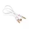 Спліттер Jack 3.5 (мама) 2 pin => 2 * Jack 3.5 (тато 2 pin, плоский, White Пакет Спліттер Jack 3.5 (мама) 2 pin => 2 * Jack 3.5 (тато 2 pin, плоский, White Пакет