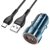 Набір АЗУ 12-24V HOCO Z46 + кабель Type-C, 1xUSB, 18W, кабель 1м, Blue, Box Набір АЗУ 12-24V HOCO Z46 + кабель Type-C, 1xUSB, 18W, кабель 1м, Blue, Box