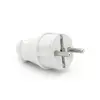 Вилка з заземленням, 16A 250V, A101, White, Q24 Вилка з заземленням, 16A 250V, A101, White, Q24