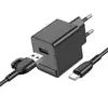 Набір BOROFONE BAS11A СЗУ+ кабель Type-C, 1xUSB, 2.1A, 10.5W, кабель 1м, Black, Blister Набір BOROFONE BAS11A СЗУ+ кабель Type-C, 1xUSB, 2.1A, 10.5W, кабель 1м, Black, Blister