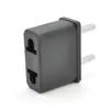 Перехідник на євророзетку, 125-250V, 6A, 500W, в упаковці 100 штук, ціна за штуку, Black Перехідник на євророзетку, 125-250V, 6A, 500W, в упаковці 100 штук, ціна за штуку, Black