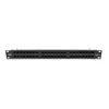 Патч-панель Merlion 48 портiв UTP DUAL кат 6 19 "1U НЕ екранована чорна Q10 Патч-панель Merlion 48 портiв UTP DUAL кат 6 19 "1U НЕ екранована чорна Q10