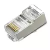 Конектор Merlion RJ-45 8P8C FTP Cat-6 (100 шт/уп.) екранований  (позолочені) Конектор Merlion RJ-45 8P8C FTP Cat-6 (100 шт/уп.) екранований  (позолочені)