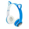 Бездротові навушники Bluetooth Cat Ear VZV-28M Led, Blue Бездротові навушники Bluetooth Cat Ear VZV-28M Led, Blue