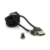 Магнітний кабель PiPo USB 2.0 /Lighting, 2m, 2А, тканинна оплетка, броньований, знімач, Black, BOX Магнітний кабель PiPo USB 2.0 /Lighting, 2m, 2А, тканинна оплетка, броньований, знімач, Black, BOX