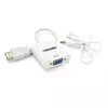 Конвертер VEGGIEG H-V1B HDMI (тато) на VGA (мама) + Audio, 25cm, White, Пакет Конвертер VEGGIEG H-V1B HDMI (тато) на VGA (мама) + Audio, 25cm, White, Пакет