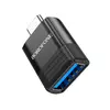 Перехідник Borofone BV18 USB3.0(F) => Type-C(M), Black, Blister Перехідник Borofone BV18 USB3.0(F) => Type-C(M), Black, Blister