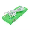 Кабель  iKAKU KSC-522 PUSHENG AUX Audio DC3.5 тато-тато 2.0м, GOLD Stereo Jack, (круглий) White cable, Box Кабель  iKAKU KSC-522 PUSHENG AUX Audio DC3.5 тато-тато 2.0м, GOLD Stereo Jack, (круглий) White cable, Box