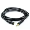 Подовжувач Audio DC3.5 тато-мама 3.0м, GOLD Stereo Jack, (круглий) Black cable, Пакет Q300 Подовжувач Audio DC3.5 тато-мама 3.0м, GOLD Stereo Jack, (круглий) Black cable, Пакет Q300