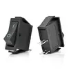 Перемикач ON-ON KCD3-102, 250VAC/16A, 2 контакти, Black, Q100 Перемикач ON-ON KCD3-102, 250VAC/16A, 2 контакти, Black, Q100