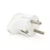 Вилка з заземленням кутова, 16A 250V A105, White, Q24 Вилка з заземленням кутова, 16A 250V A105, White, Q24