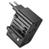 Мережевий фільтр HOCO AC18A на 1 розетку + 2 USB + USB-C, 35W, кабель 1,5 м, 220В, Black, Box Мережевий фільтр HOCO AC18A на 1 розетку + 2 USB + USB-C, 35W, кабель 1,5 м, 220В, Black, Box