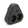 Розетка трійник із заземленням F203-Black, 2 розетки+2USB+1Type-C, 2500W, 10A, 110-250V~Max, Blister Розетка трійник із заземленням F203-Black, 2 розетки+2USB+1Type-C, 2500W, 10A, 110-250V~Max, Blister