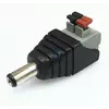 Роз'єм для підключення живлення DC-M (D 5,5x2,1мм) з клемами під ручний зажим під кабель (Black Plug), Q100