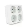 Розетка 4-х місна із заземленням SQ-RB-01/04A, 4x16A 250V~Max, 3500W, White, Q100 Розетка 4-х місна із заземленням SQ-RB-01/04A, 4x16A 250V~Max, 3500W, White, Q100