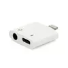 Перехідник KIN KY-178 Lighting(M) => Jack 3.5mm(F)+Lighting(F), White, Box Перехідник KIN KY-178 Lighting(M) => Jack 3.5mm(F)+Lighting(F), White, Box