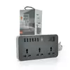 Мережевий фільтр ТВ-Т09, 3 розетки + 6 USB, 2 м, перетин 3х0,75мм, 3000W, Black-grey, Box Мережевий фільтр ТВ-Т09, 3 розетки + 6 USB, 2 м, перетин 3х0,75мм, 3000W, Black-grey, Box
