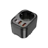 Мережевий фільтр HOCO NS3 на 1 розетку + 2 USB + USB-C, 20W, 220В, Black Мережевий фільтр HOCO NS3 на 1 розетку + 2 USB + USB-C, 20W, 220В, Black