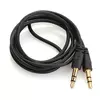 Кабель AUX Audio DC3.5 тато-тато 5.0м, GOLD Stereo Jack, (круглий) Black cable, Пакет Q200 Кабель AUX Audio DC3.5 тато-тато 5.0м, GOLD Stereo Jack, (круглий) Black cable, Пакет Q200