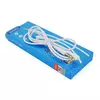Кабель  iKAKU KSC-521 MEILE AUX Audio DC3.5 тато-тато 1.0м, GOLD Stereo Jack, (круглий) White cable, Box Кабель  iKAKU KSC-521 MEILE AUX Audio DC3.5 тато-тато 1.0м, GOLD Stereo Jack, (круглий) White cable, Box