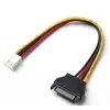 Перехідник живлення SATA=>4pin(малий), 0.2m, Пакет Перехідник живлення SATA=>4pin(малий), 0.2m, Пакет