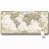Килимок 300 * 700 тканинної Карта світу з бічної прошивкою, товщина 3 мм, колір White-gray, Пакет