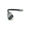 Конвертер Type-C (тато)/VGA(мама), 18cm, плоский, Black-gray Конвертер Type-C (тато)/VGA(мама), 18cm, плоский, Black-gray